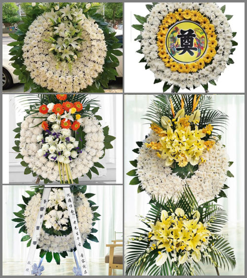 江苏苏州昆山市锦溪镇红霞村花圈速递